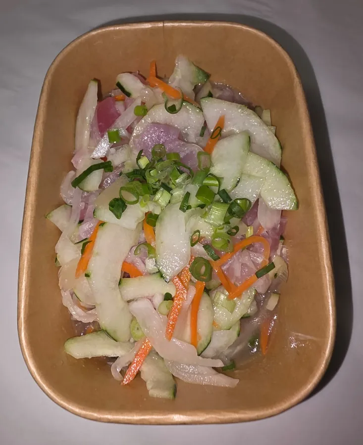 Roulotte Sodi, poisson cru au lait de coco et thon rouge frais